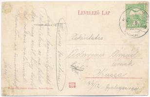 1910 Németlipcse, Deutschliptsch, Nemecká Lupca, Partizánska Lupca; utca és híd, Daniacs Daniel üzle...