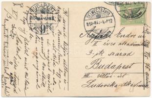 1910 Selmecbánya, Schemnitz, Banská Stiavnica; Erzsébet utca, lovaskocsi, szálloda, üzlet. Joerges /...