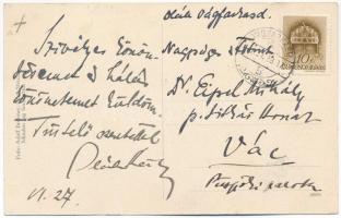 1940 Vágfarkasd, Farkasd, Forcas, Vlkad nad Váhom, Vlcany; Emlék szobor 1914-1918, kerékpáros. Foto ...