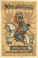 Német Birodalom / Weimari Köztársaság / Potsdam 1921. 50Pf (6x) 6 klf db, teljes sor T:I