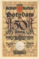 Német Birodalom / Weimari Köztársaság / Potsdam 1921. 50Pf (6x) 6 klf db, teljes sor T:I