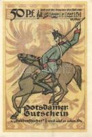 Német Birodalom / Weimari Köztársaság / Potsdam 1921. 50Pf (6x) 6 klf db, teljes sor T:I