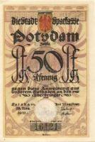 Német Birodalom / Weimari Köztársaság / Potsdam 1921. 50Pf (6x) 6 klf db, teljes sor T:I