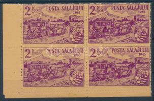 Zilah II. 1945 2P ívsarki négyestömb. Signed: Bodor