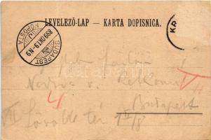 1899 (Vorläufer) Zabok, Pogled, Crkva, Kolodvorska restauracija, Kolodvor / general view, churcsh, K...