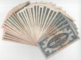 30db-os vegyes pengő bankjegy tétel, közte 1946. 100.000BP T:F,VG