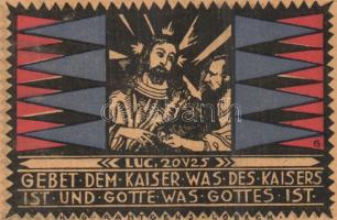 Német Birodalom / Weimari Köztársaság / Eutin 1921. 25Pf + 50Pf + 75Pf 3 klf db, teljes sor T:I