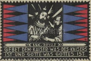 Német Birodalom / Weimari Köztársaság / Eutin 1921. 25Pf + 50Pf + 75Pf 3 klf db, teljes sor T:I