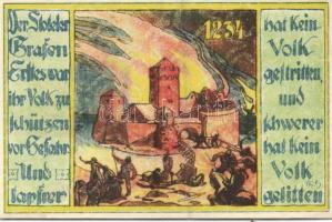 Német Birodalom / Weimari Köztársaság / Stotel 1921. 25Pf (4x) 4 klf db, teljes sor T:I