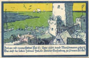 Német Birodalom / Weimari Köztársaság / Stotel 1921. 25Pf (4x) 4 klf db, teljes sor T:I