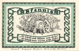 Német Birodalom / Weimari Köztársaság / Stolzenau 1921. 50Pf (5x) + 75Pf (2x) 7 klf db, teljes sor T...