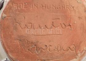 Kántor Karcag kisméretű miskakancsó, jelzett, kis kopással, m: 12,5 cm