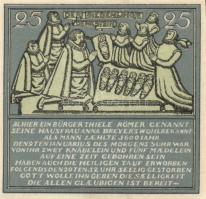 Német Birodalom / Weimari Köztársaság / Mameln 1921. 25Pf + 50Pf + 75Pf + 1M 4 klf db, teljes sor T:...