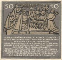 Német Birodalom / Weimari Köztársaság / Mameln 1921. 25Pf + 50Pf + 75Pf + 1M 4 klf db, teljes sor T:...