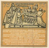 Német Birodalom / Weimari Köztársaság / Mameln 1921. 25Pf + 50Pf + 75Pf + 1M 4 klf db, teljes sor T:...