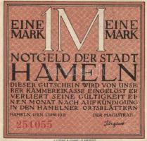 Német Birodalom / Weimari Köztársaság / Mameln 1921. 25Pf + 50Pf + 75Pf + 1M 4 klf db, teljes sor T:...