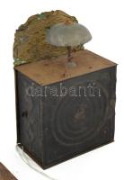 Falióra. Kézzel festett zománc számlappal. Griffier St. Maixent. Felesütős, kézi felhúzós, inga nélk...