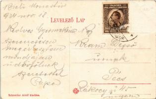 1924 Pélmonostor, Baranyamonostor, Beli Manastir; Adolf Schneider üzlete és saját kiadása / shop (Rb...