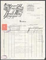 1933 Horváth Miksa szőnyegggyár két összetartozó fejléces számla