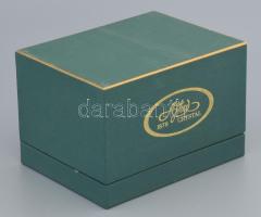 Ajka Crystal kristály bika figura talpazaton. Jelzett, eredeti dobozában, hibátlan, 15x10x12 cm /// ...