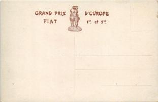 Monza, 1er Grand Prix D'Europe, 9. IX. 1923. S. E. Mussolini esamina la Fiat di Nazzaro / H. E....
