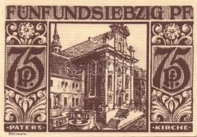 Német Birodalom / Weimari Köztársaság / Padeborn 1921. 25Pf + 50Pf + 75Pf + 1M + 2M 5 klf db, teljes...