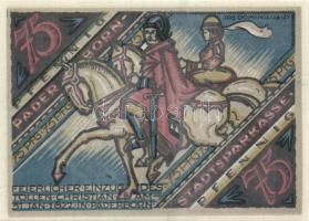 Német Birodalom / Weimari Köztársaság / Padeborn 1921. 25Pf + 50Pf + 75Pf + 1M + 2M 5 klf db, teljes...