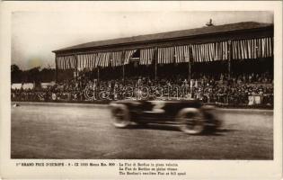 Monza, 1er Grand Prix D'Europe, 9. IX. 1923. La Fiat di Bordino in piena velocitá / the Bordino's two-litre Fiat at full speed (fl)