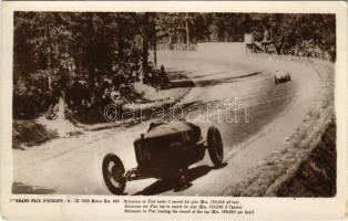 Monza, 1er Grand Prix D'Europe, 9. IX. 1923. Alamano su Fiat batte il record del giro (km. 159,010 all'ora) / Salamano on Fiat beating the record of the lap (Km. 159,010 per hour) (EK)