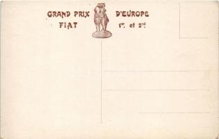 Monza, 1er Grand Prix D'Europe, 9. IX. 1923. Alamano su Fiat batte il record del giro (km. 159,...