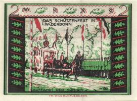 Német Birodalom / Weimari Köztársaság / Padeborn 1921. 50Pf + 75Pf + 1M + 2M 4 klf db, teljes sor T:...