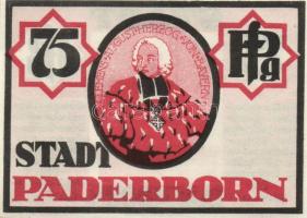 Német Birodalom / Weimari Köztársaság / Padeborn 1921. 50Pf + 75Pf + 1M + 2M 4 klf db, teljes sor T:...