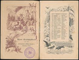 1906 Állatvédelmi naptár a soproni állatvédő egyesület pecsétjével. 40p