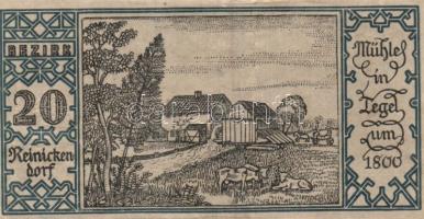 Német Birodalom / Weimari Köztársaság / Berlin 1921. 50Pf (20x) 20 klf db, teljes sor T:I,I-