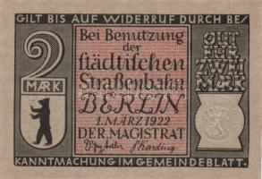 Német Birodalom / Weimari Köztársaság / Berlin 1922. 2M (10x) 10 klf db, teljes sor T:I