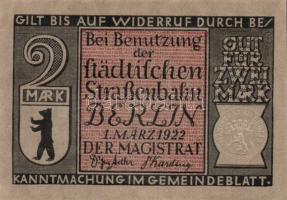 Német Birodalom / Weimari Köztársaság / Berlin 1922. 2M (10x) 10 klf db, teljes sor T:I