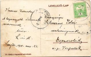 1911 Recsk, Báró Barkóczy kastély. Fogyasztási szövetkezet kiadása 376. sz. ( ázott / wet damage)