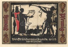 Német Birodalom / Weimari Köztársaság / Fürstenwalde 1921. 20Pf (3x) + 25Pf (3x) 50Pf (3x) 9 klf db,...