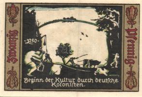 Német Birodalom / Weimari Köztársaság / Fürstenwalde 1921. 20Pf (3x) + 25Pf (3x) 50Pf (3x) 9 klf db,...