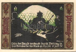 Német Birodalom / Weimari Köztársaság / Fürstenwalde 1921. 20Pf (3x) + 25Pf (3x) 50Pf (3x) 9 klf db,...