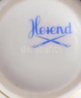 Herendi Hecsedli mintás porcelán ékszer tartó. kézzel festett, jelzett, hibátlan 7 cm