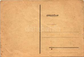 Diák a Felvidékért. Irredenta fametszet / Hungarian irredenta propaganda woodcut (EB)