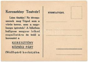 Munkás testvérem vigyázz! A guruló Szokol hazád megrontására tör és a kenyeret veszi ki szádból... S...