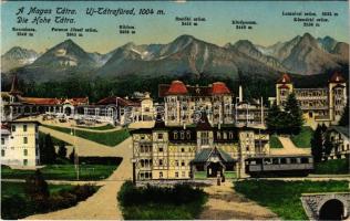 Újtátrafüred, Neu-Schmecks, Novy Smokovec (Magas-Tátra, Vysoké Tatry); villamos vasútállomás / tram station (EK)