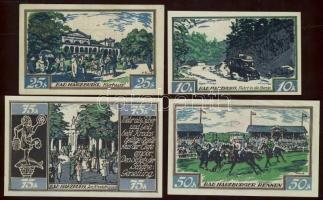 Német Birodalom / Weimari Köztársaság / Braunschweig 1921. 10Pf + 25Pf + 50Pf + 75Pf 4 klf db, telje...