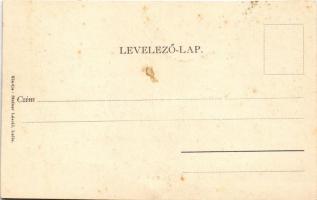 Balatonlelle, Lelle; Hattyú szálloda kertje. Steiner László kiadása (vágott / cut)