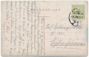 1916 Pozsony, Pressburg, Bratislava; Savoy szálloda, Pozsony-Bécs villamos vasút, vonat / Pressburg-...