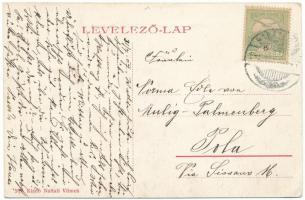 1907 Balázsfalva, Blasendorf, Blaj; utca, Naftali Vilmos üzlete és saját kiadása / street view, shop...