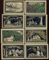 Német Birodalom / Weimari Köztársaság / Rübeland 1921. 25Pf (2x) + 50Pf (3x) + 75Pf (3x) 8 klf db, t...