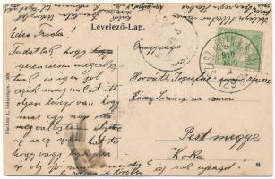 1910 Szászrégen, Sächsisch-Regen, Reghin; Evangélikus templom. Kiadja Bischitz J. / Ev. Kirche / Lut...